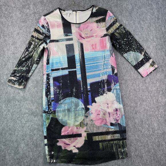 Escada Sport Women's 32/0 Fantasy Sequins Multicolor‎ Mini Dress - Picture 1 of 6